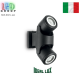 Уличный светильник/корпус Ideal Lux, настенный/потолочный, алюминий, IP44, чёрный, XENO AP2 NERO. Италия!